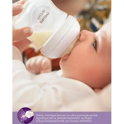 Philips Avent Doğal Tepkili PP Biberon 260ml 1+ Ay Pembe - 30