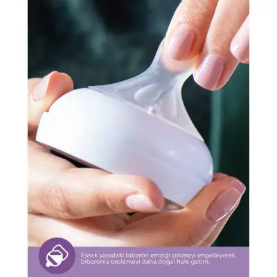 Philips Avent Doğal Tepkili PP Biberon 260ml 1+ Ay Pembe - 8