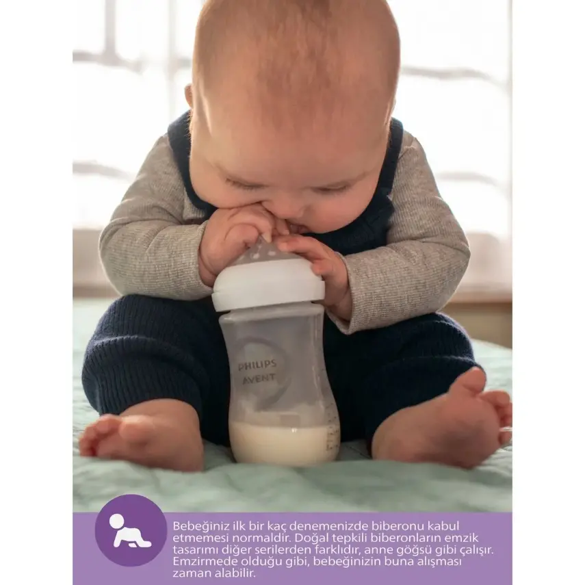 Philips Avent Doğal Tepkili PP Biberon 330ml 3+ Ay - 22