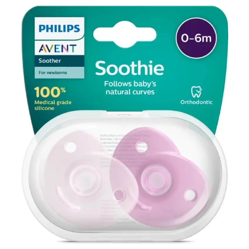 Philips Avent SCF BPA Soothie Yalancı Emzik Kız 0-3 Ay 2li 194/02 0%  - 2