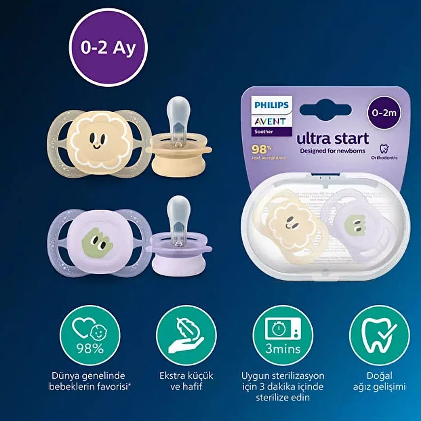 Philips Avent SCF075/06 Ultra Start Emzik 0-2 Ay - 3