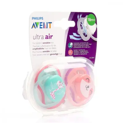 Philips Avent SCF349/12 Ultra Air Silikon Emzik 18+ Ay Kız - 2