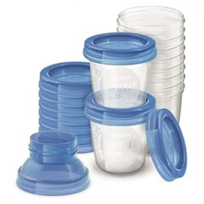 Philips Avent SCF618/10 Via Anne Sütü Saklama Kapları 10x180 ml - 1