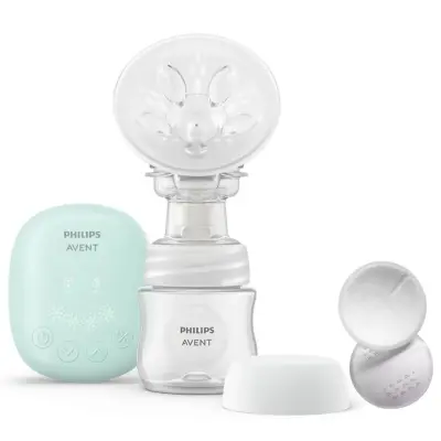 Philips Avent Tekli Elektrikli Göğüs Pompası SCF323/11 Essentials ve Tek Kullanımlık Göğüs Pedi 24lü (1)