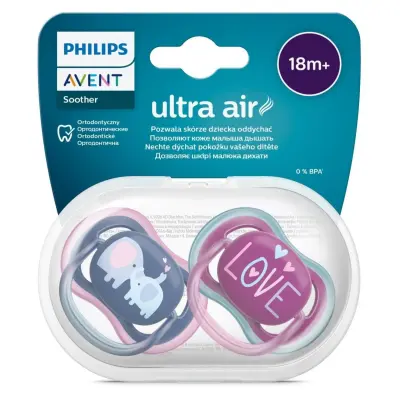 Philips Avent Ultra Air Emzik 18+ Ay 2li Kız  SCF349/22
