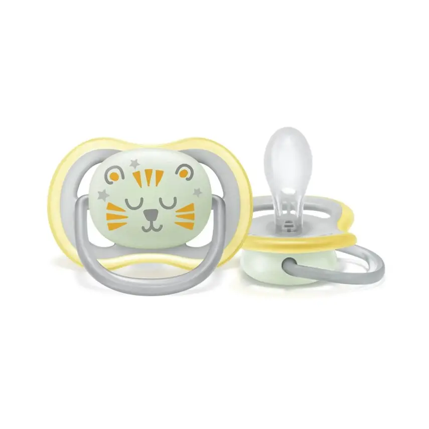 Philips Avent Ultra Air Silikon Emzik 2li 18+ Ay Nighttime Desenli SCF376/01  - 5