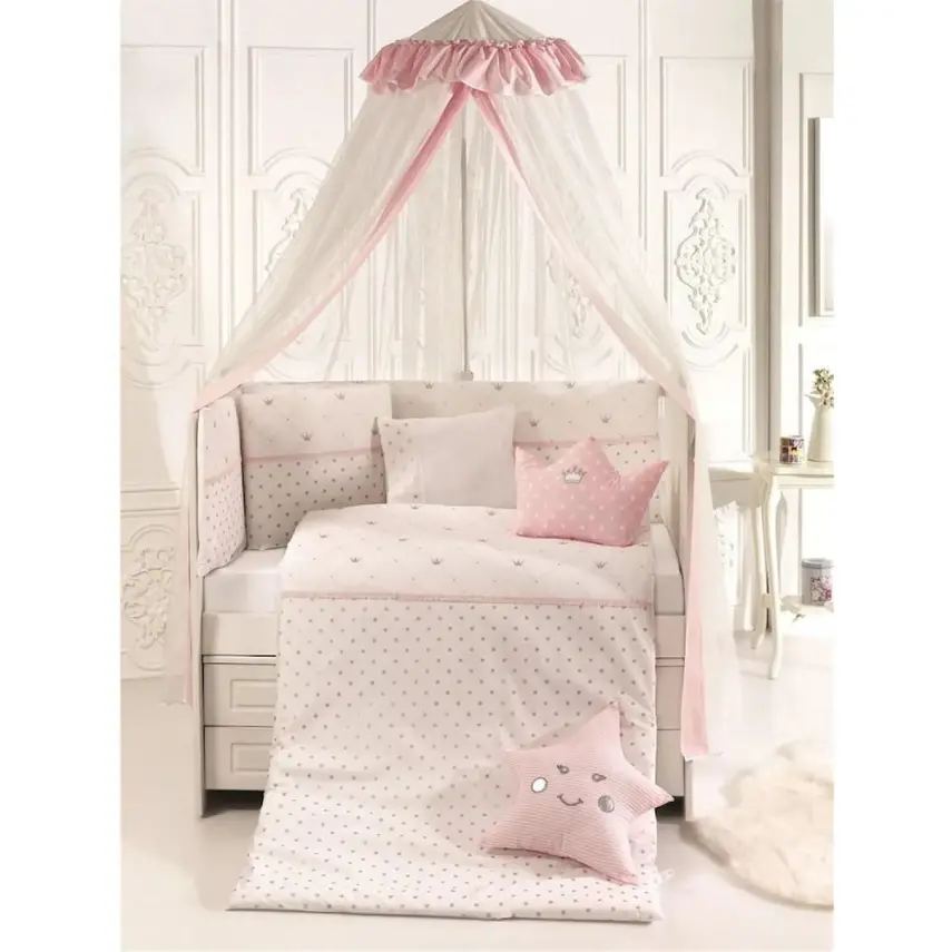 Pierre Cardin Dynamic Queens Crown Uyku Seti 75x130 With Pink - 1