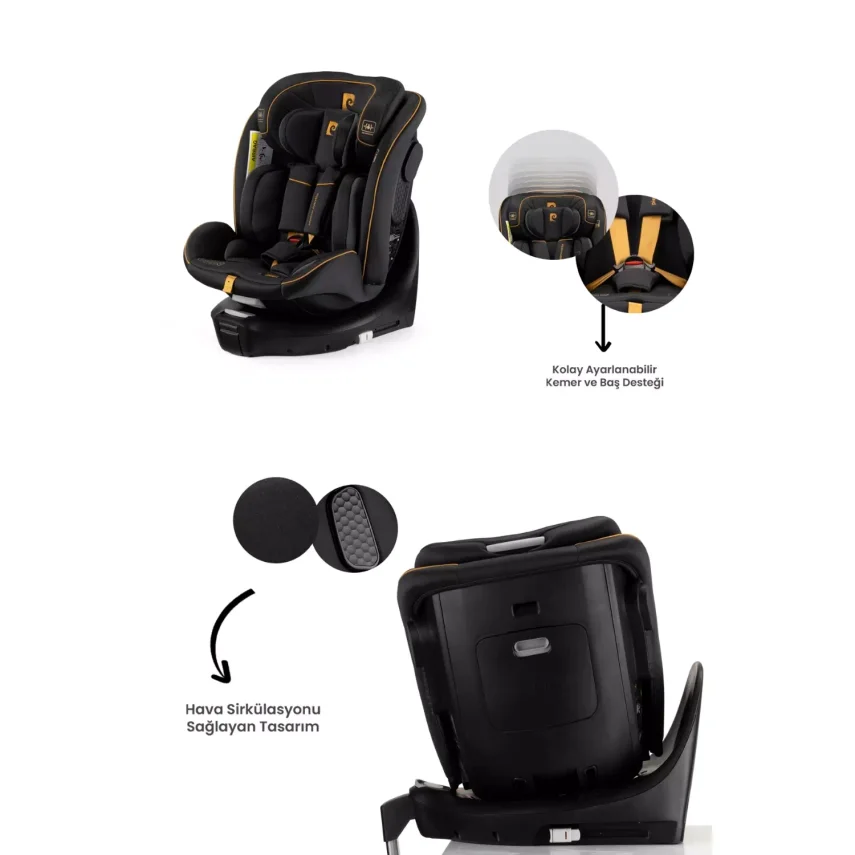 Pierre Cardin Everest Oto Koltuğu 0-36 Kg Black - 6