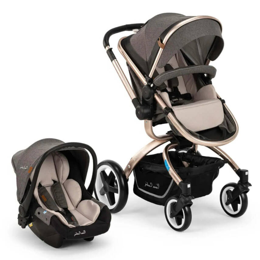 Pierre Cardin Legend Çift Yönlü Travel Sistem- Seyahat Sistem Bebek Arabası Gri - 1