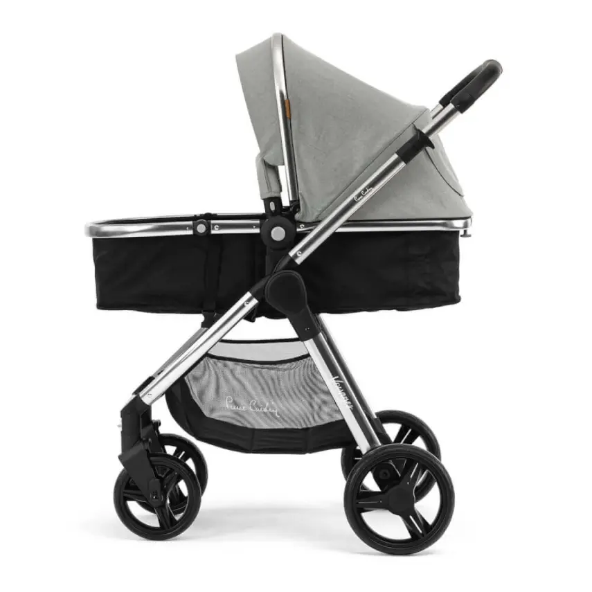 Pierre Cardin Voyager Tek Elle Katlanabilen Çift Yönlü Seyahat Travel Sistem Bebek Arabası Gri - 4