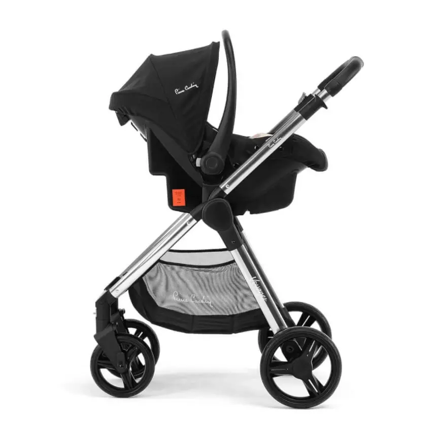 Pierre Cardin Voyager Tek Elle Katlanabilen Çift Yönlü Seyahat Travel Sistem Bebek Arabası  Siyah - 6