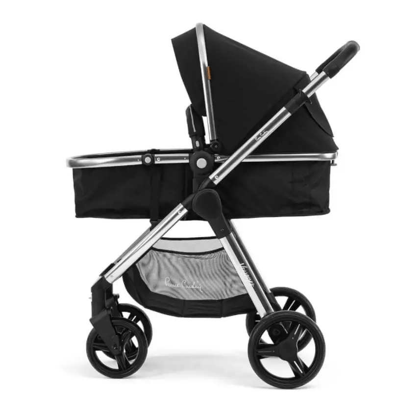 Pierre Cardin Voyager Tek Elle Katlanabilen Çift Yönlü Seyahat Travel Sistem Bebek Arabası  Siyah - 11