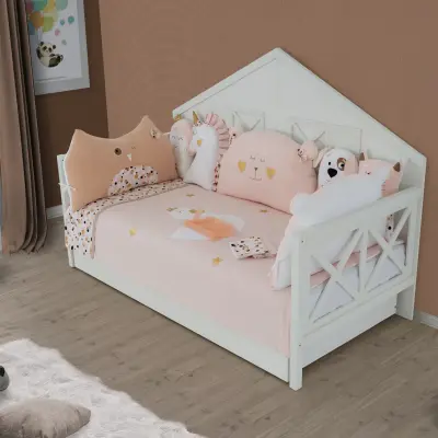 Pierre Cardin White Swan 75*130 Bebek Uyku Seti (1)