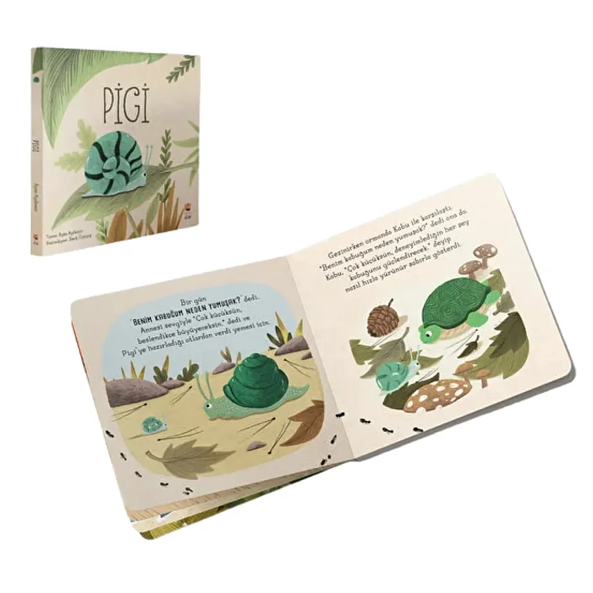 Pigi- Büyümek Treni 18 Parça Puzzle ve Kitap - 3