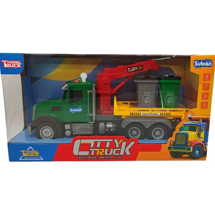 Pilli Çöp Kamyonu ASY-C7921-S977-70B - 1