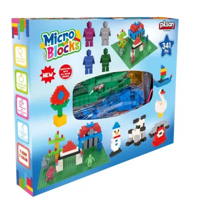 Pilsan 341 Parça Akrobat Adamlı Micro Bloklar 