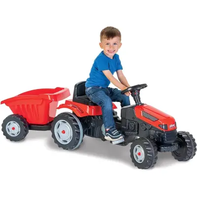 Pilsan Active Römorklu Pedallı Traktör Kırmızı - 8