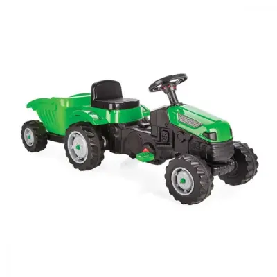 Pilsan Active Römorklu Pedallı Traktör Yeşil 
