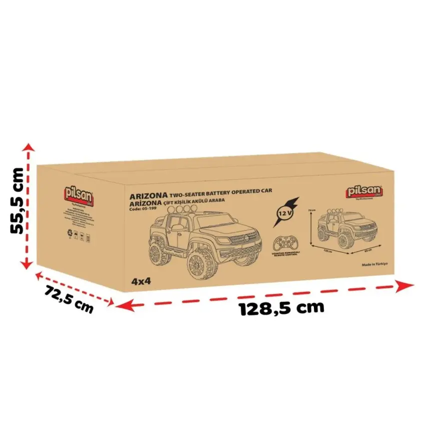 Pilsan Arizona 12  Volt Akülü Araba - 3