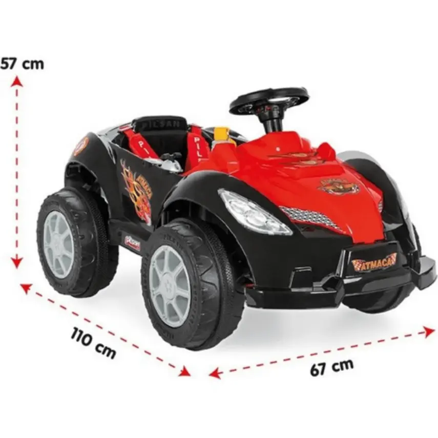 Pilsan Atmaca Akülü Araba 6 Volt Kumandalı - 3