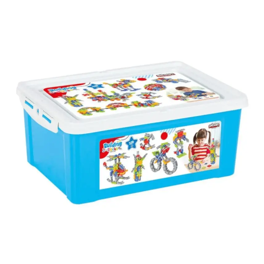 Pilsan Buildıng Blocks 320 Parça 10 Litre Saklama Kabında - 1