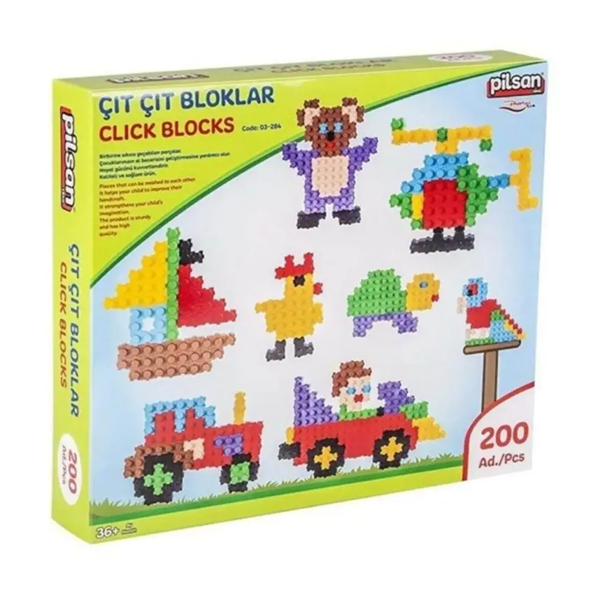 Pilsan Çıtçıt Bloklar 200 Parça  - 1