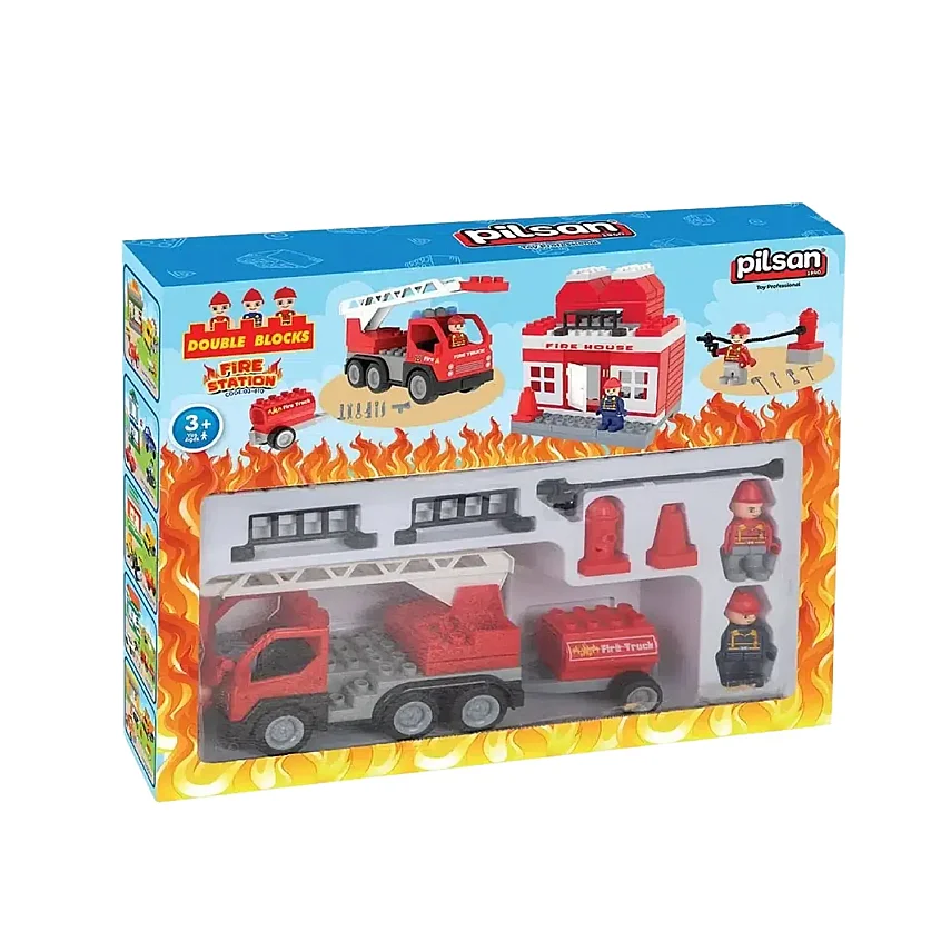 Pilsan Double Blocks İtfaiye Seti - 2