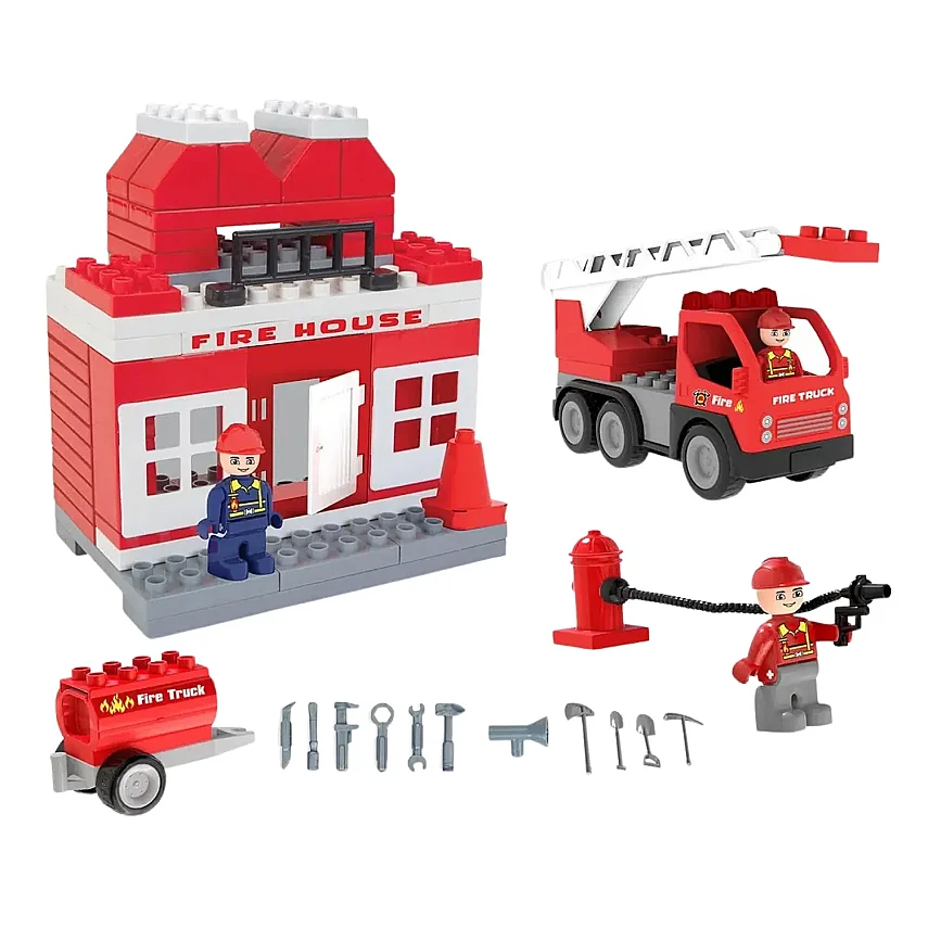 Pilsan Double Blocks İtfaiye Seti - 1