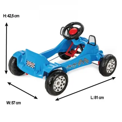 Pilsan Herby Pedallı Araba Mavi  (1)