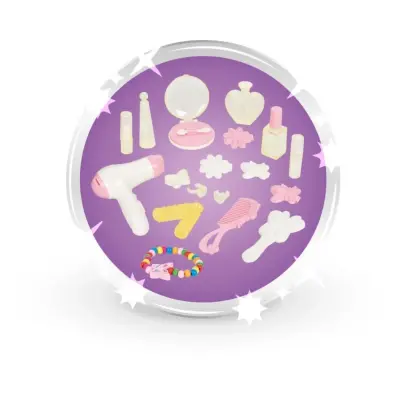 Pilsan Kalp Makyaj Masası 25 Aksesuar Pembe - 3