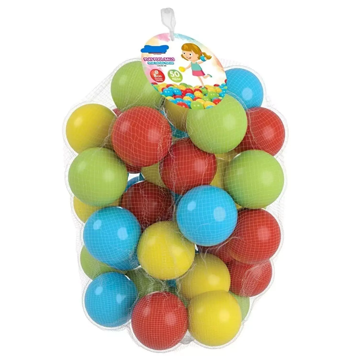 Pilsan Oyun Havuz Topları 8 Cm 50'Li 