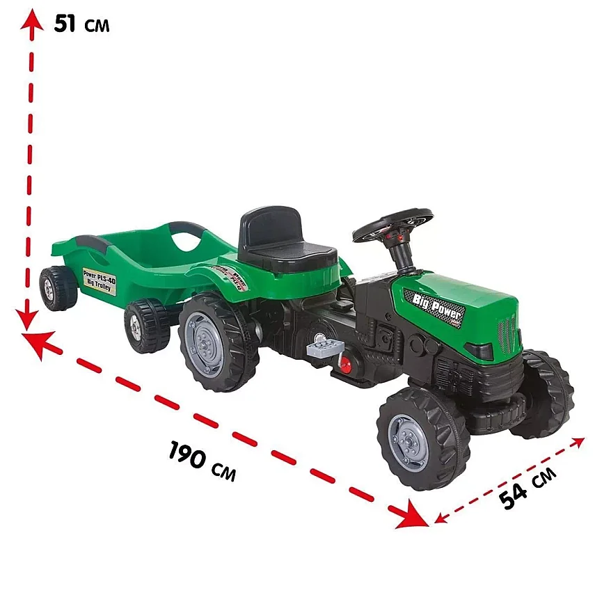 Pilsan Power Pedallı Big Trolley Traktör - 3