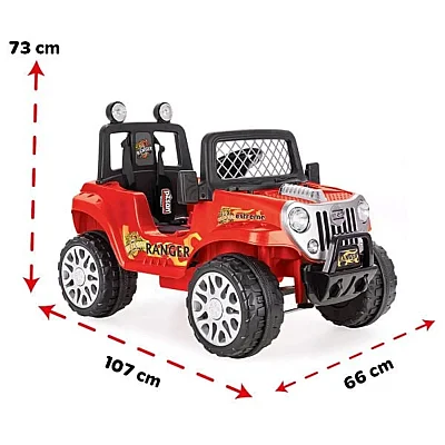 Pilsan Ranger Uzaktan Kumandalı Akülü Araba Kırmızı - 2