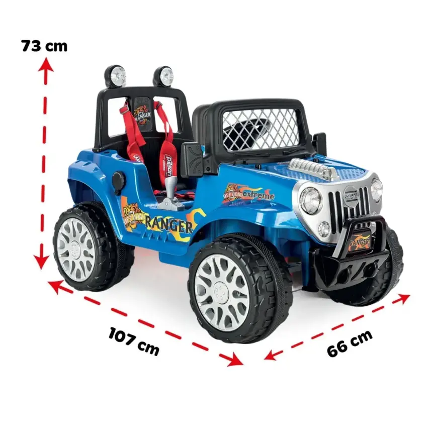 Pilsan Ranger Uzaktan Kumandalı Akülü Araba Mavi - 3