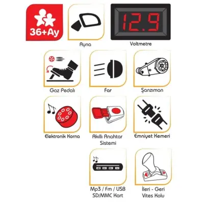 Pilsan Ranger Uzaktan Kumandalı Akülü Araba Pembe (1)