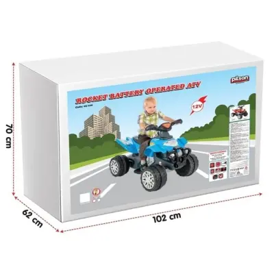 Pilsan Rocket Akülü Araba 12 Volt Mavi (1)