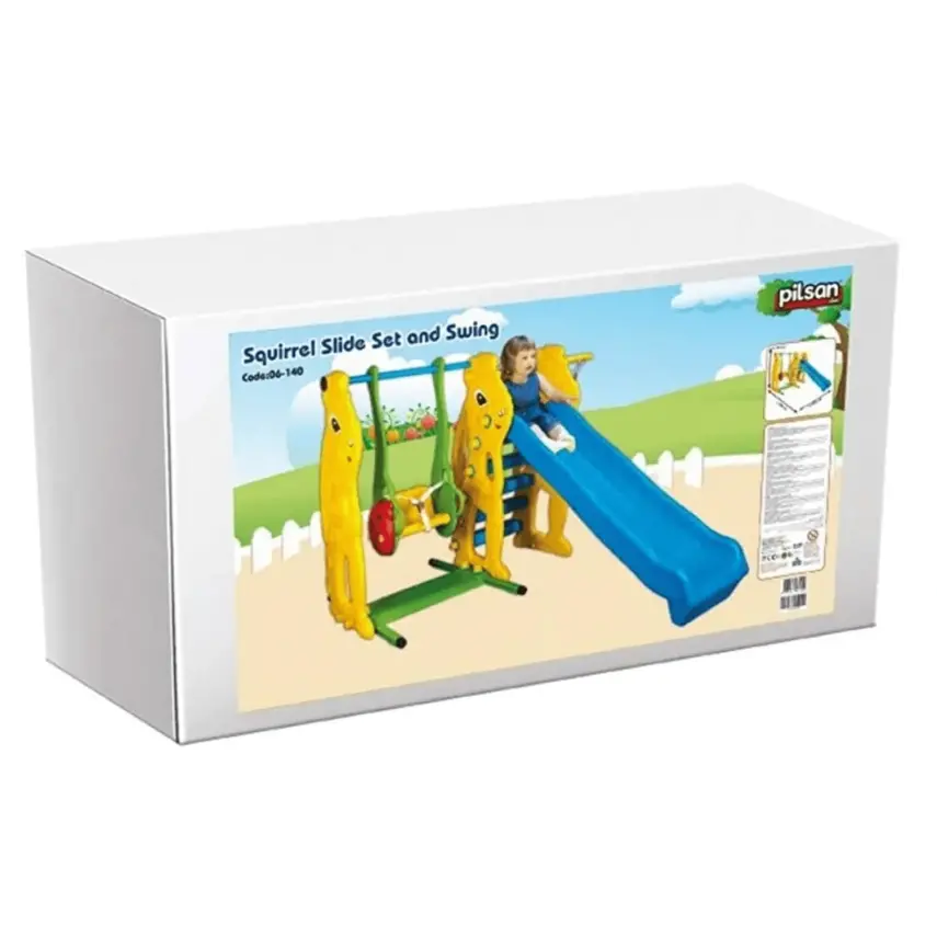 Pilsan Sincap Kaydırak ve Salıncak Seti - 2