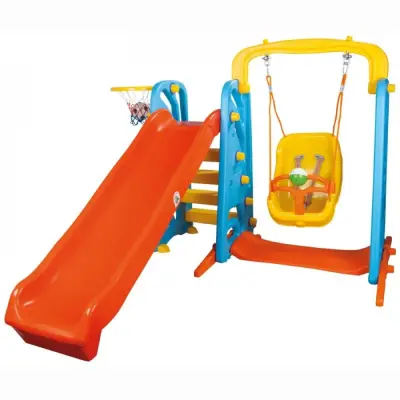 Pilsan Şirin Kaydırak Ve Salıncak Seti (1)