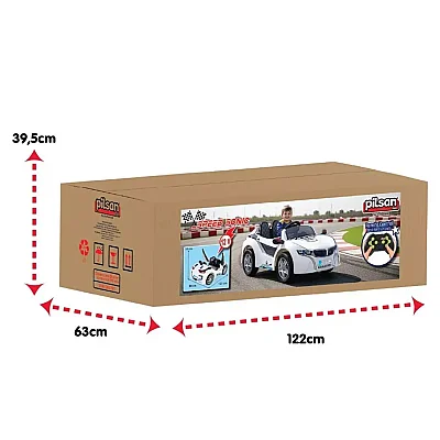 Pilsan Speedsonıc Akülü Araba 12V Uzaktan Kumandalı – Bluetoothlu Siyah - 4