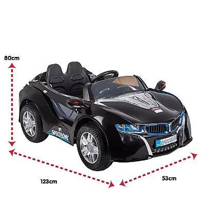 Pilsan Speedsonıc Akülü Araba 12V Uzaktan Kumandalı – Bluetoothlu Siyah - 3