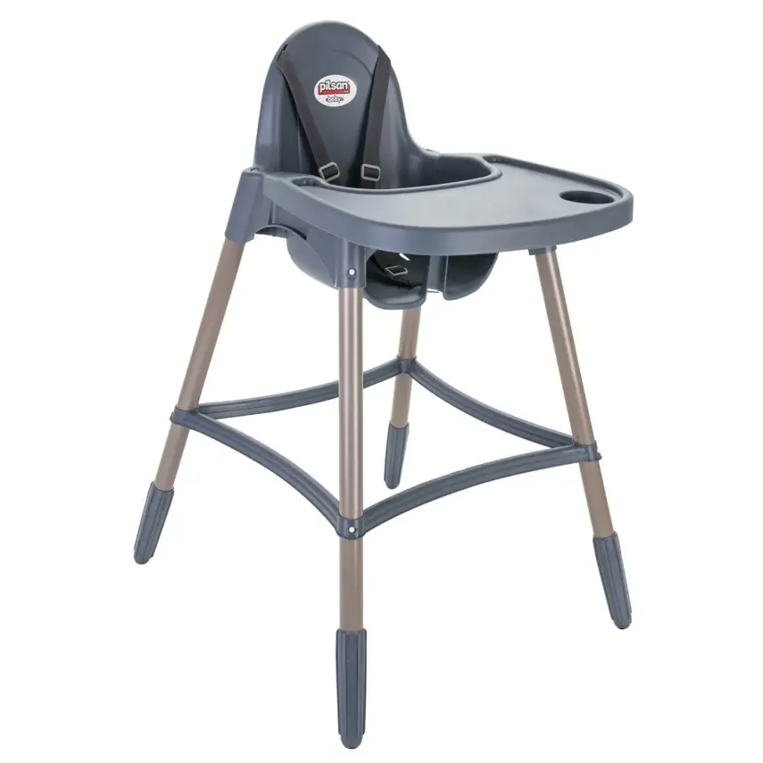 Pilsan Star Kaydırmaz Tabanlı Mama Sandalyesi- Antrasit - 1