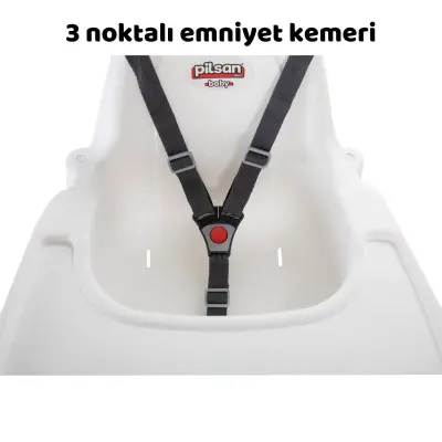 Pilsan Star Kaydırmaz Tabanlı Mama Sandalyesi- Beyaz - 4