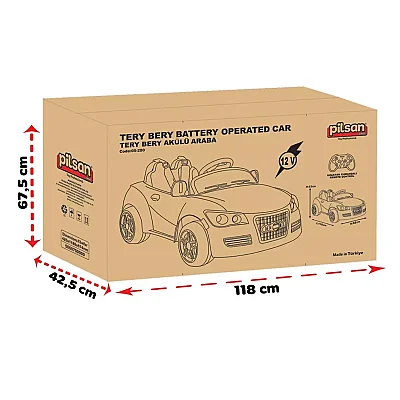 Pilsan Tery Bery 12V Akülü Araba Beyaz - 4