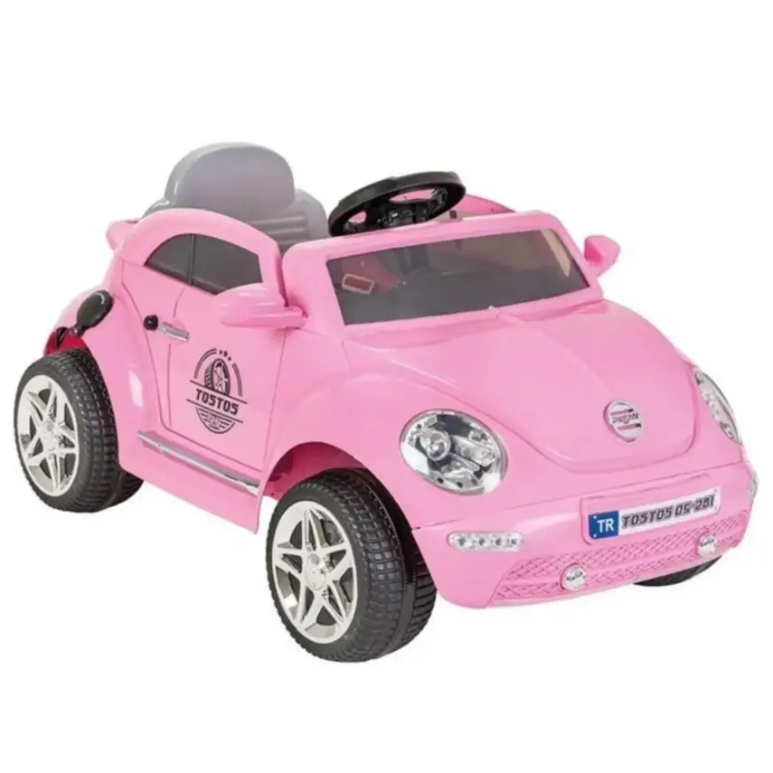 Pilsan Tostos Akülü Araba 12 Volt Pembe - 1