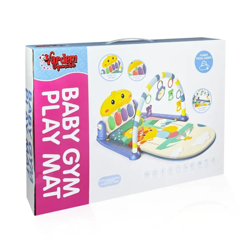 Piyanolu Ördek Gökkuşağı Bebek Oyun Halısı - 4