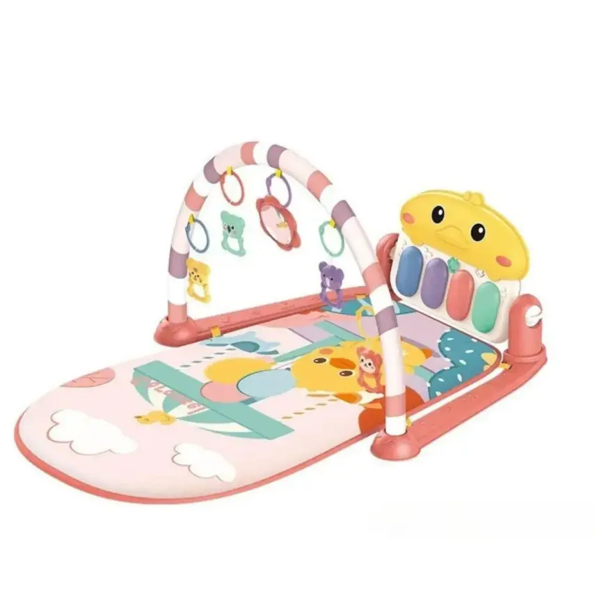 Piyanolu Ördek Gökkuşağı Bebek Oyun Halısı - 5