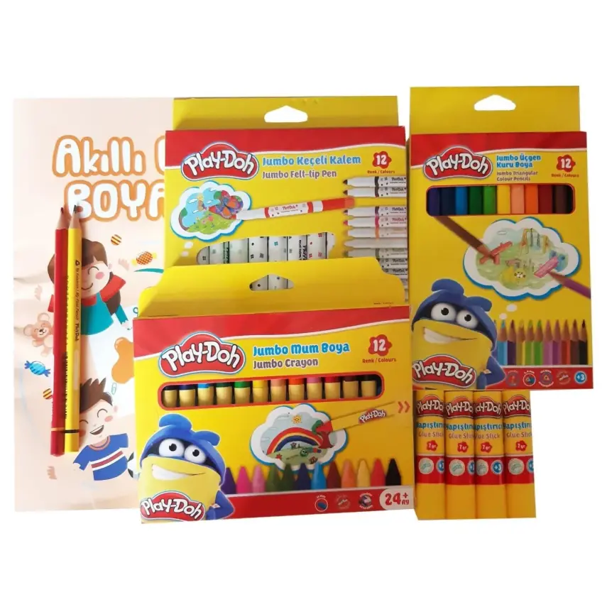 Play-Doh Kırtasiye Seti 58 Parça ve Boyama Evi - 3
