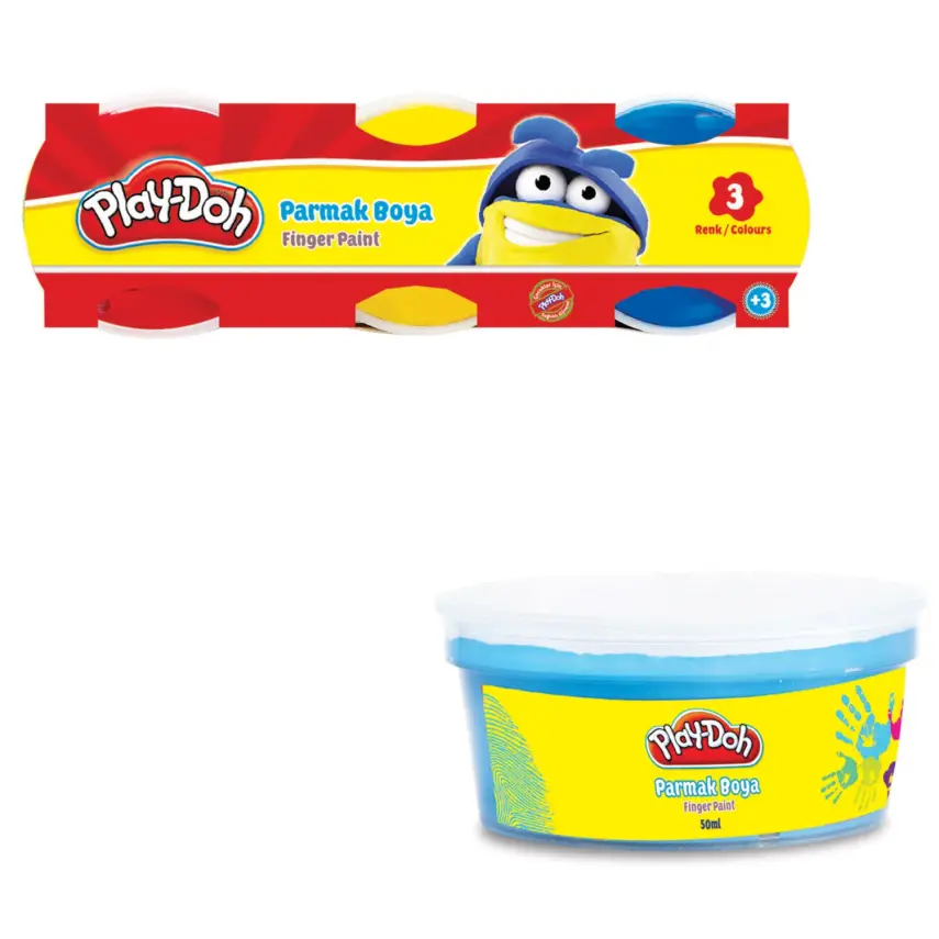 Play-Doh Parmak Boyası 3 Renk 50 Ml. - 1