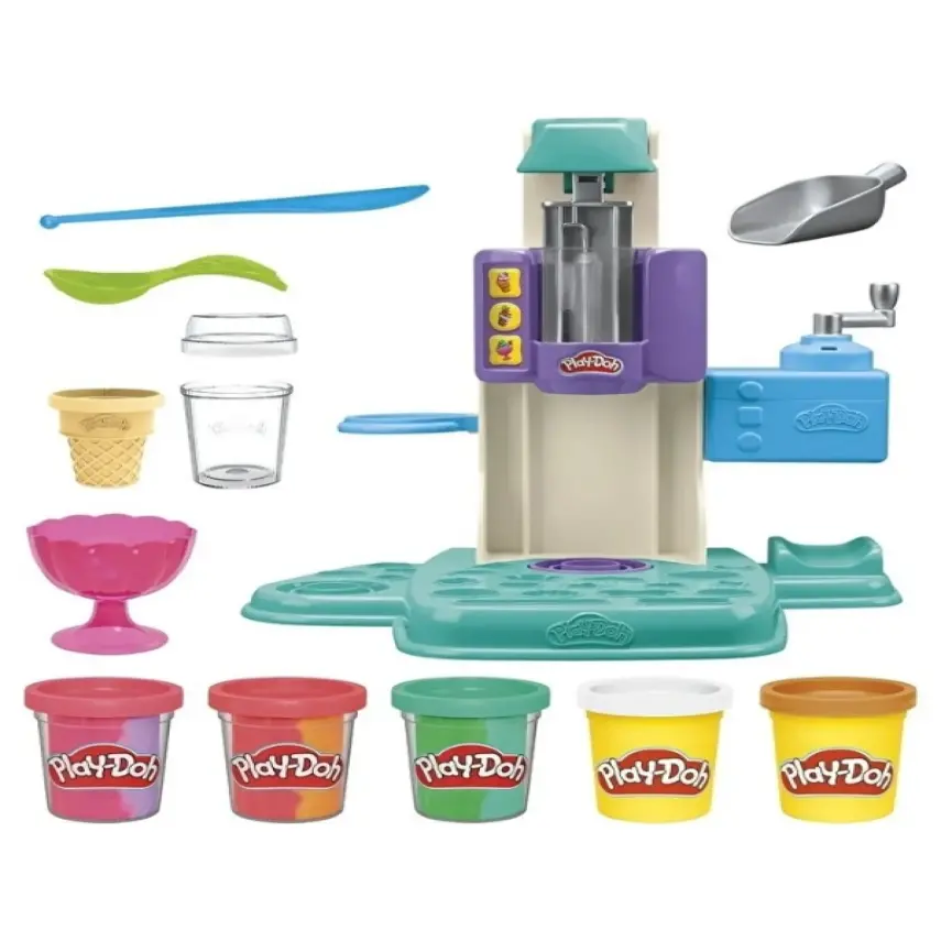 Play-Doh Raınbow Swırl Ice Cream Plays - 1