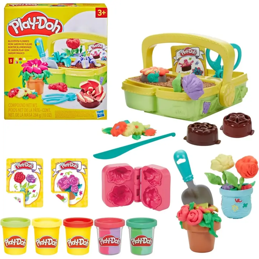 Play-Doh Renkli Çiçekler Botanik Oyun Seti - 1